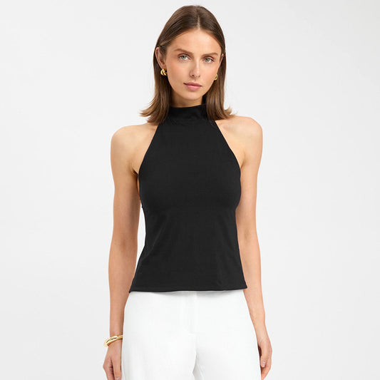 Women's Halter Backless One Piece Top