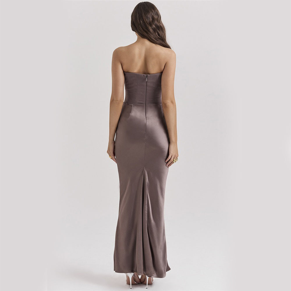 Women's Slim Tube Backless Party Dress